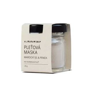 Almara Soap - pleťová maska MAROCKÝ JÍL & PEMZA 25 g (Bright Face)